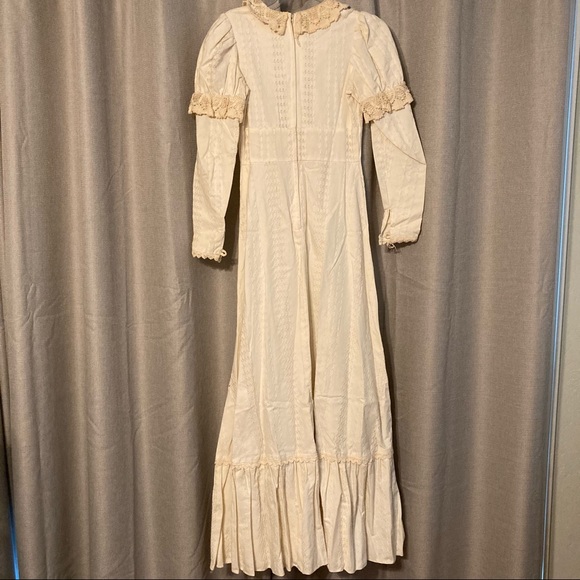 Vintage Gunne Sax Cream Corset Front Maxi - Picture 2 of 3